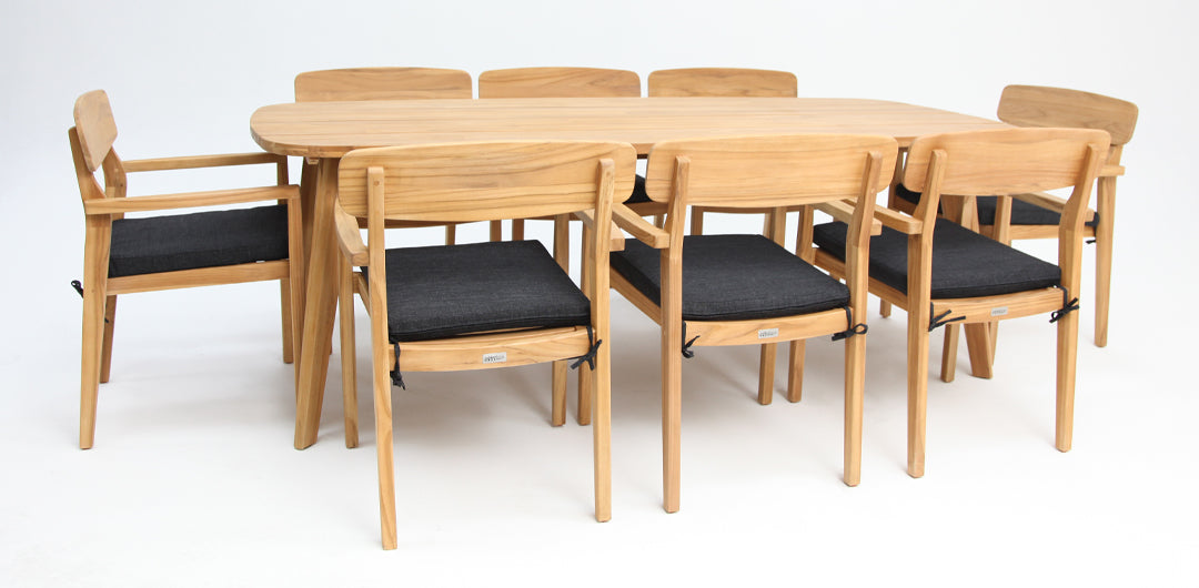 Weston 9pc Teak Dining Setting