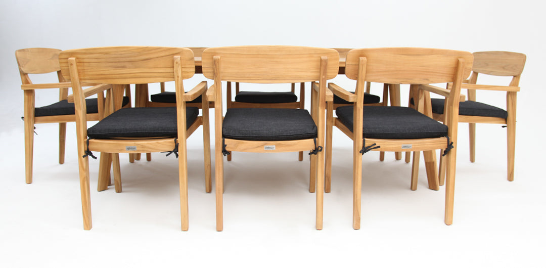 Weston 9pc Teak Dining Setting