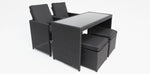 Load image into Gallery viewer, Yarra 5pc Balcony Setting - Black
