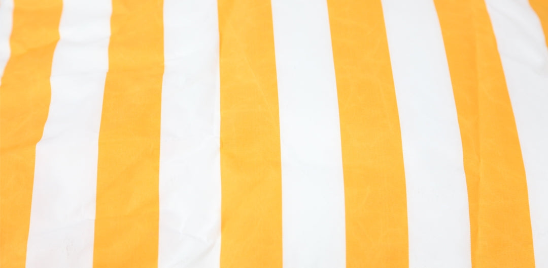 Lazy Days Yellow + White Stripe Floating Beanbag