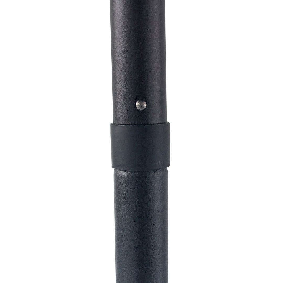 Billy Fresh 3m Midnight Aluminium Umbrella - Black with White Trim
