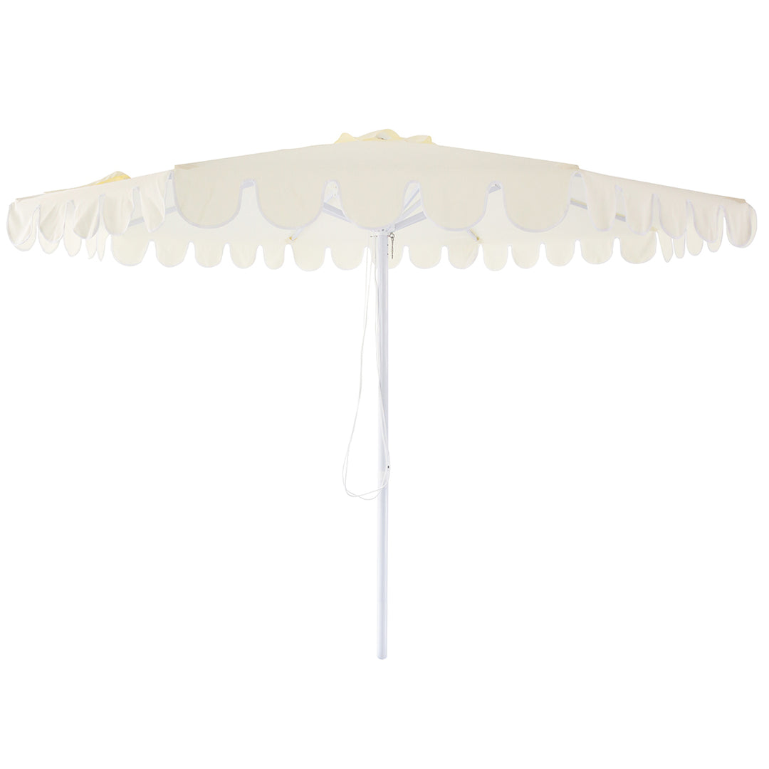 Billy Fresh 3m Whitehaven Aluminium Umbrella - Cream with White Trim
