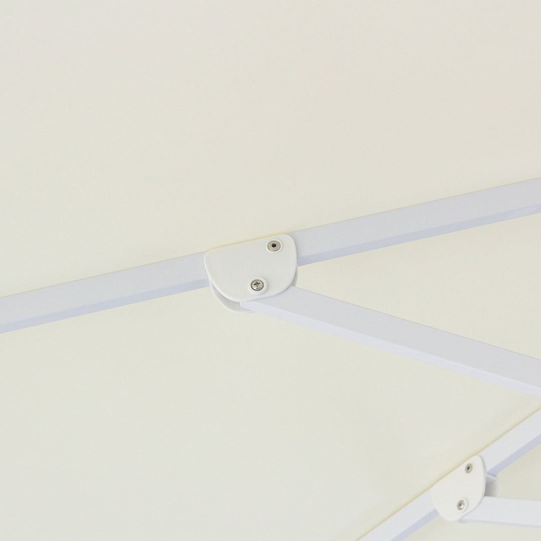 Billy Fresh 3m Whitehaven Aluminium Umbrella - Cream with White Trim