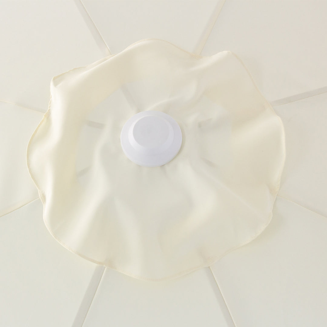 Billy Fresh 3m Whitehaven Aluminium Umbrella - Cream with White Trim