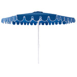 Load image into Gallery viewer, Billy Fresh 3m Nautical Aluminium Umbrella - Blue with White Trim
