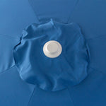 Load image into Gallery viewer, Billy Fresh 3m Nautical Aluminium Umbrella - Blue with White Trim
