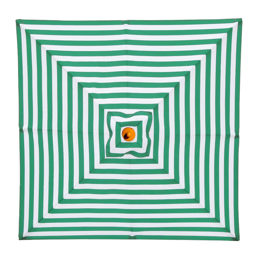 Replacement Canopy for 2m Aluminium Umbrella - Green and White Stripe