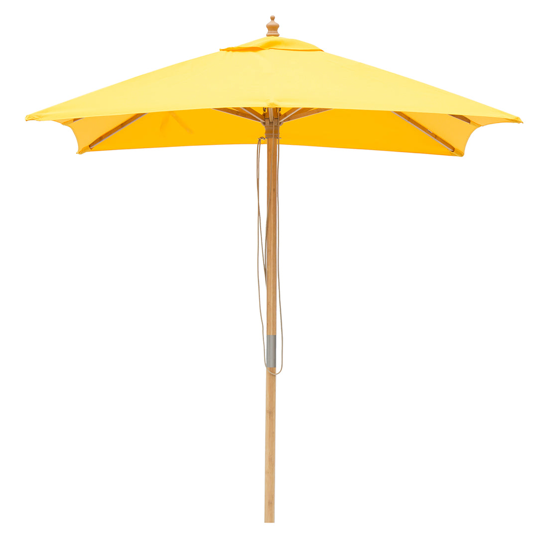 Billy Fresh 2m Bamboo Umbrella - Solid Yellow