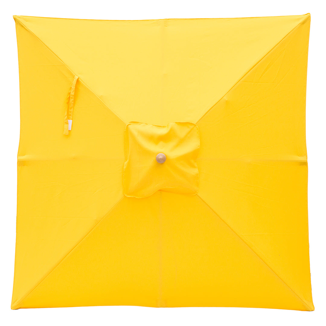 Billy Fresh 2m Bamboo Umbrella - Solid Yellow
