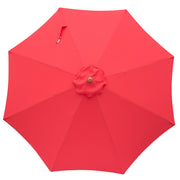 Billy Fresh 3m Bamboo Umbrella - Solid Red