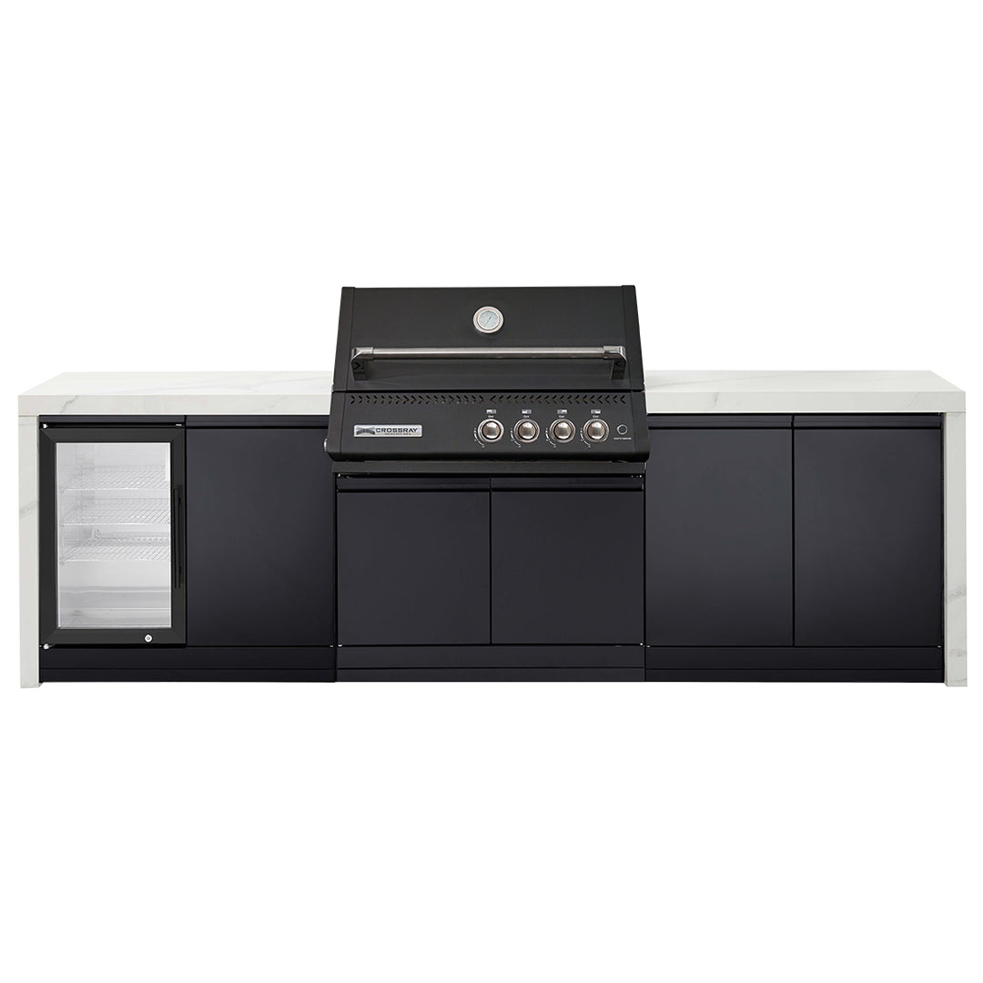 Crossray Xplor Gas BBQ Outdoor Kitchen GD4KW-09 - Black