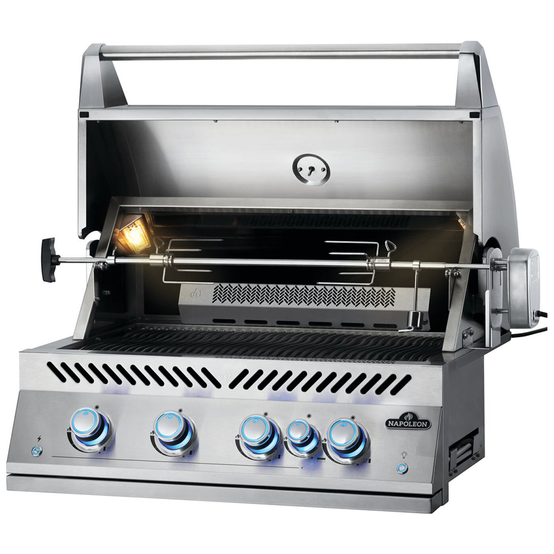 Napoleon Built in 700 Series 32" with Rear Burner + Lights - Natural Gas - BIG32RBINSS-1-AU