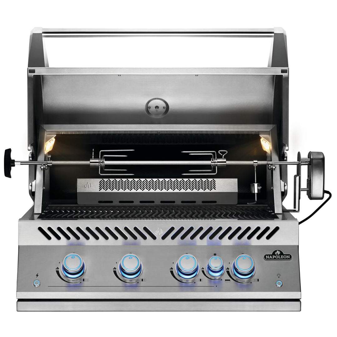 Napoleon Built in 700 Series 32" with Rear Burner + Lights - Natural Gas - BIG32RBINSS-1-AU