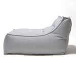 Load image into Gallery viewer, Superior Lounger and Square Pouf Light Grey
