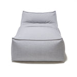 Load image into Gallery viewer, Superior Lounger and Square Pouf Light Grey
