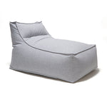 Load image into Gallery viewer, Superior Lounger and Square Pouf Light Grey
