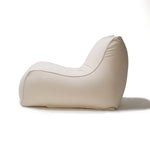 Load image into Gallery viewer, Deluxe Lounger and Round Pouf Beige
