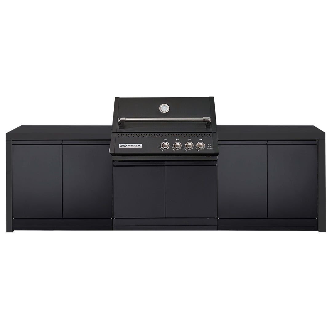Crossray Xplor Bas BBQ Outdoor Kitchen GD4KB-01 - Black