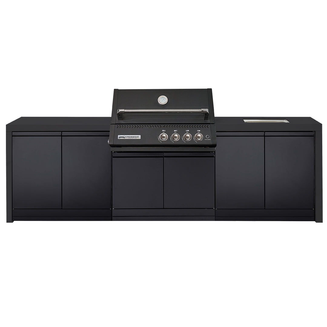 Crossray Xplor Bas BBQ Outdoor Kitchen GD4KB-02 - Black