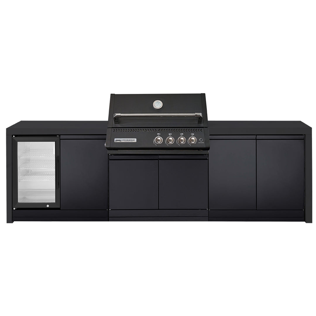 Crossray Xplor Bas BBQ Outdoor Kitchen GD4KB-03 - Black