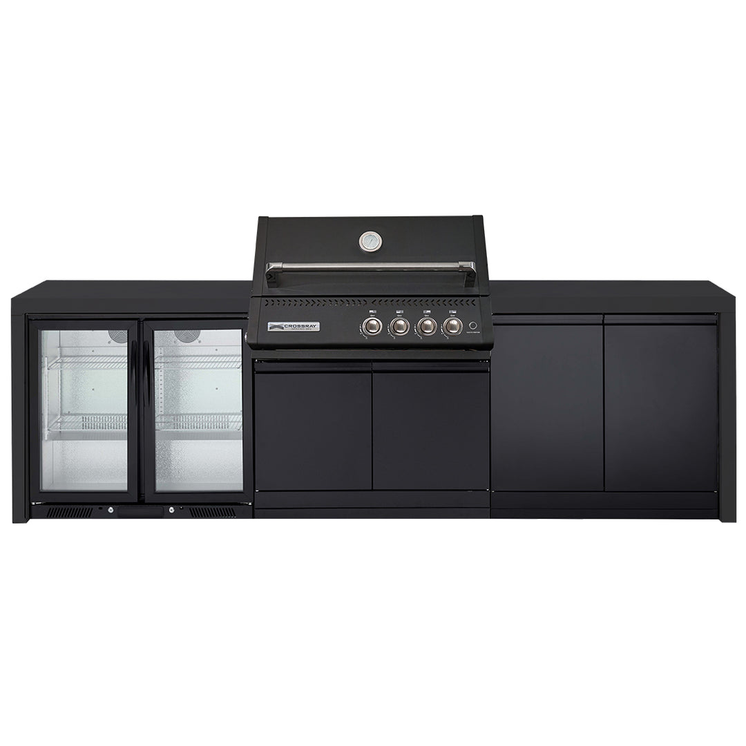 Crossray Xplor Bas BBQ Outdoor Kitchen GD4KB-05 - Black