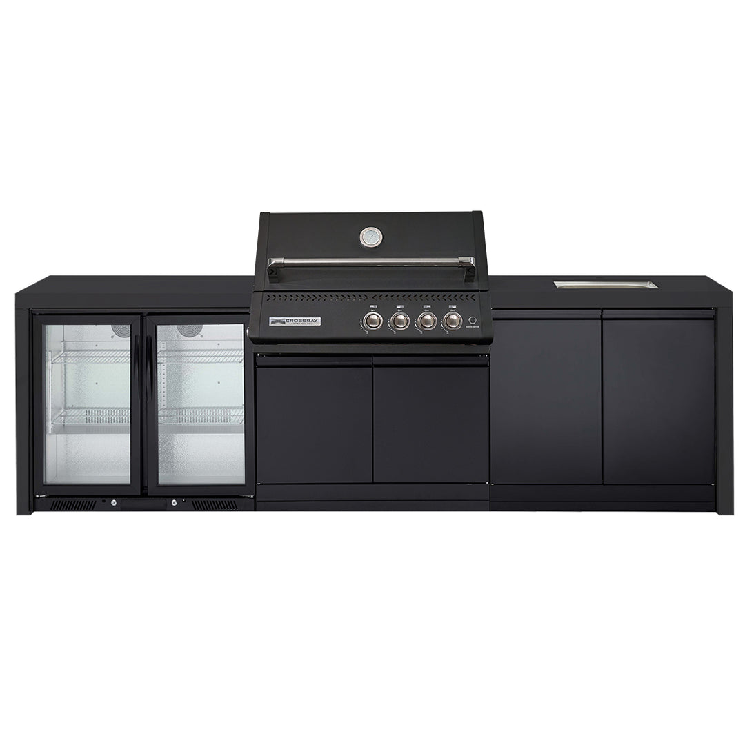 Crossray Xplor Bas BBQ Outdoor Kitchen GD4KB-06 - Black