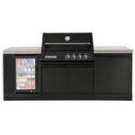 Load image into Gallery viewer, Crossray Xplor Mini Gas BBQ Kitchen GD4XKBLK-1 - Black