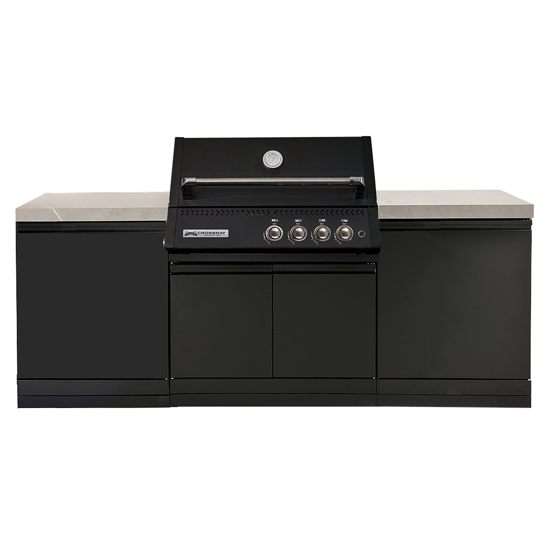 Crossray Xplor Mini Gas BBQ Kitchen GD4XKBLK-2 - Black