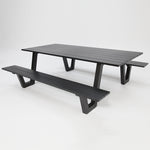 Load image into Gallery viewer, Addison Table and Bench Setting - Black
