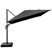 Amalfi 3x3m Cantilever Umbrella with Water Base - Dark Grey
