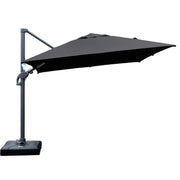 Amalfi 3x3m Cantilever Umbrella with Water Base - Dark Grey