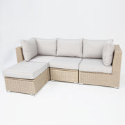 Amani 4pc Storage Lounge - Driftwood Stone