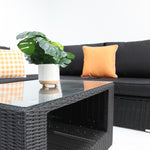 Load image into Gallery viewer, Amani Corner Lounge Setting - Black

