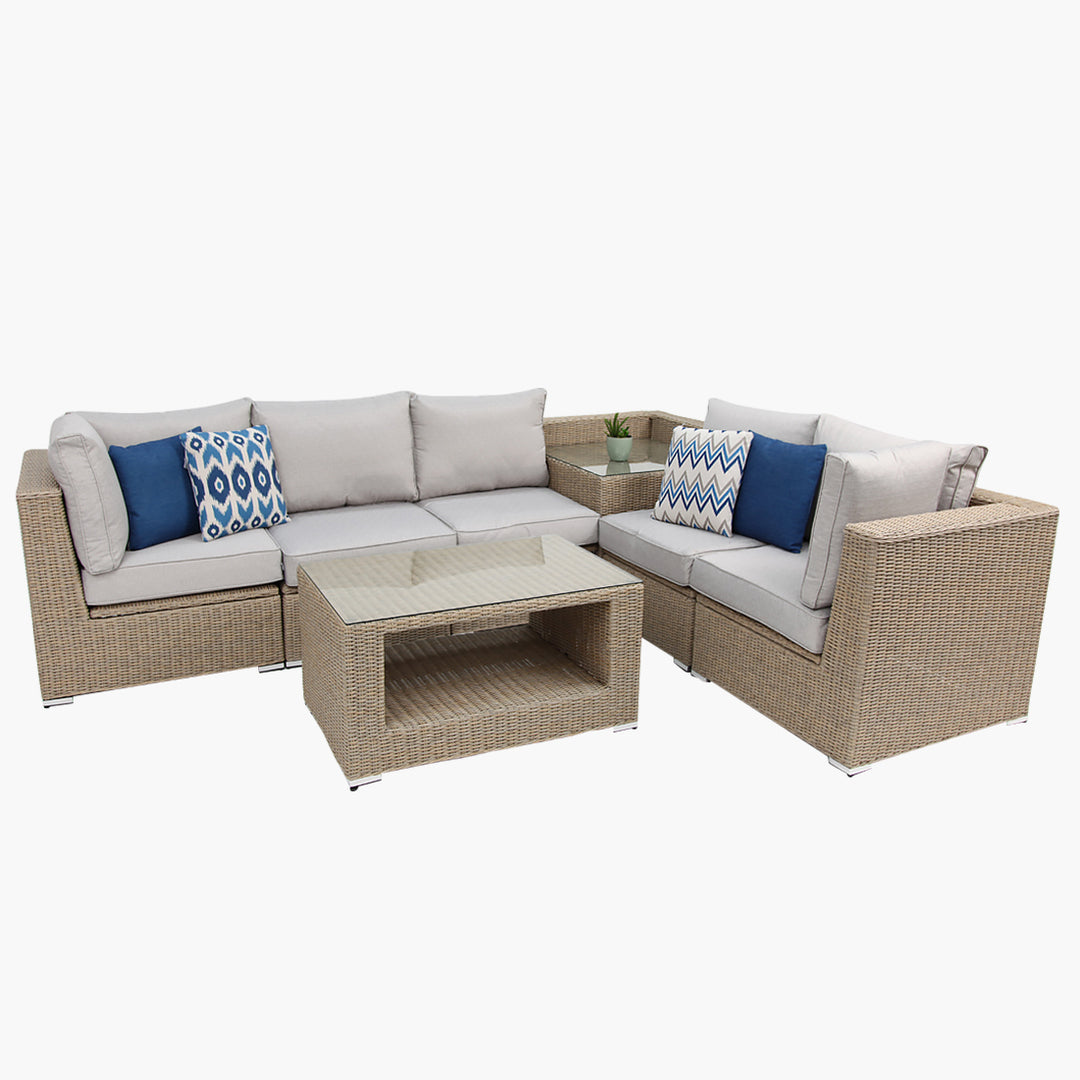 Amani 7pc Storage Lounge Coffee + Cnr Table - DW