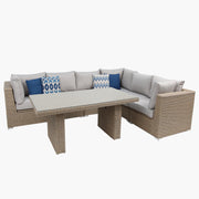 Amani 7pc Storage Lounge w/ Dining Table - DW