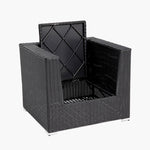 Load image into Gallery viewer, Amani Storage Armchair - Black Charcoal