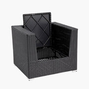 Amani Storage Armchair - Black Charcoal