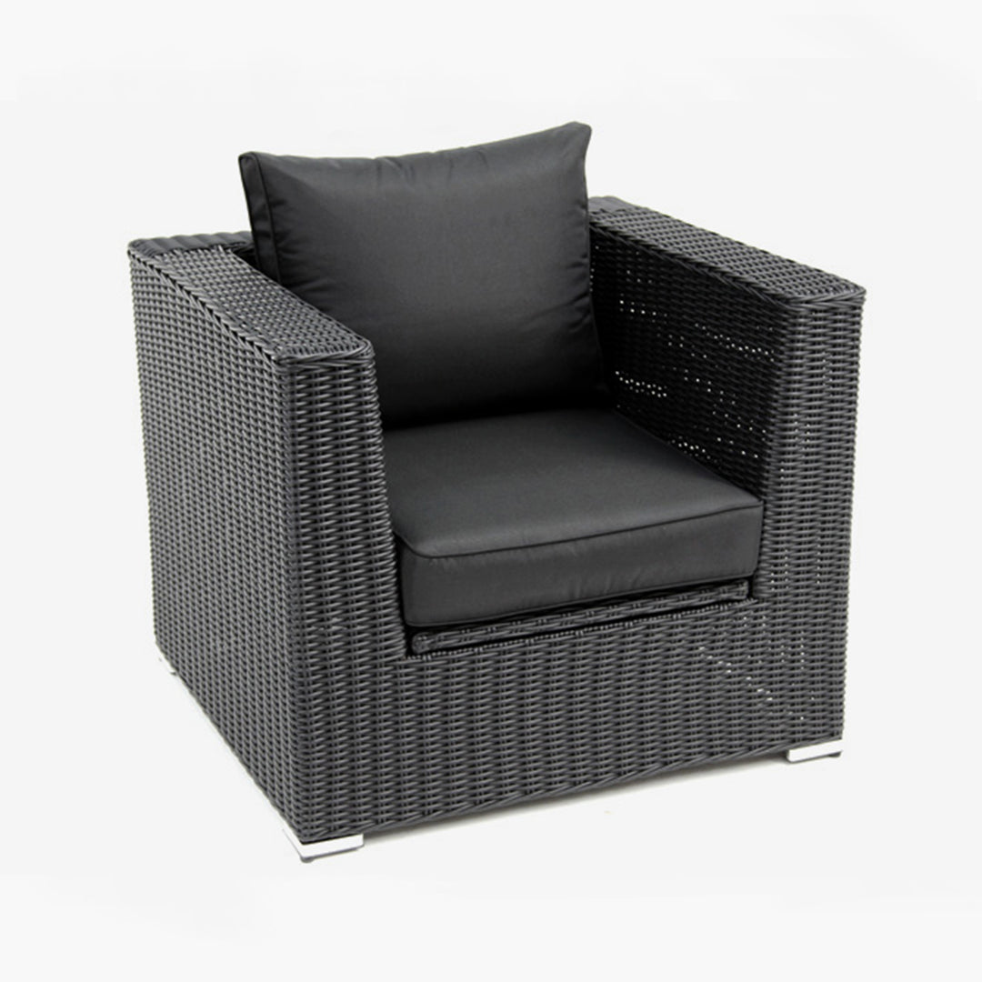 Amani Storage Armchair - Black Charcoal
