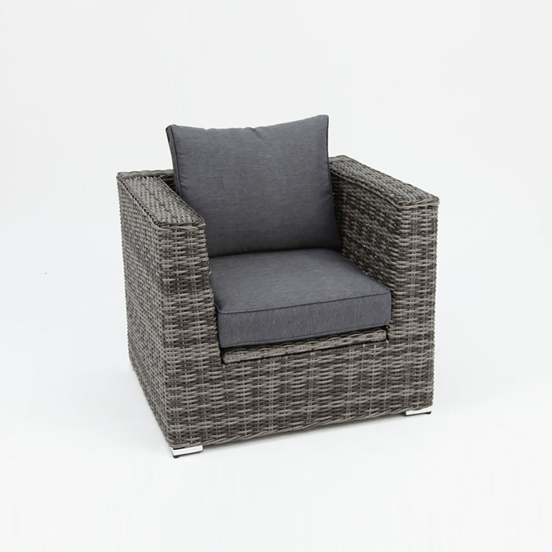 Amani Storage Armchair - Grey Storm
