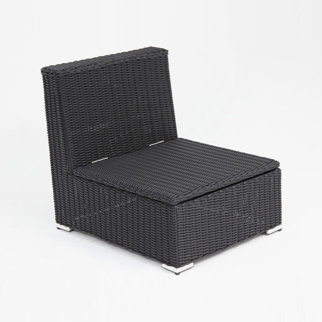 Amani Storage Centre Chair - Black Charcoal