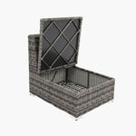 Load image into Gallery viewer, Amani 7pc Storage Lounge w/ Coffee Table - Grey