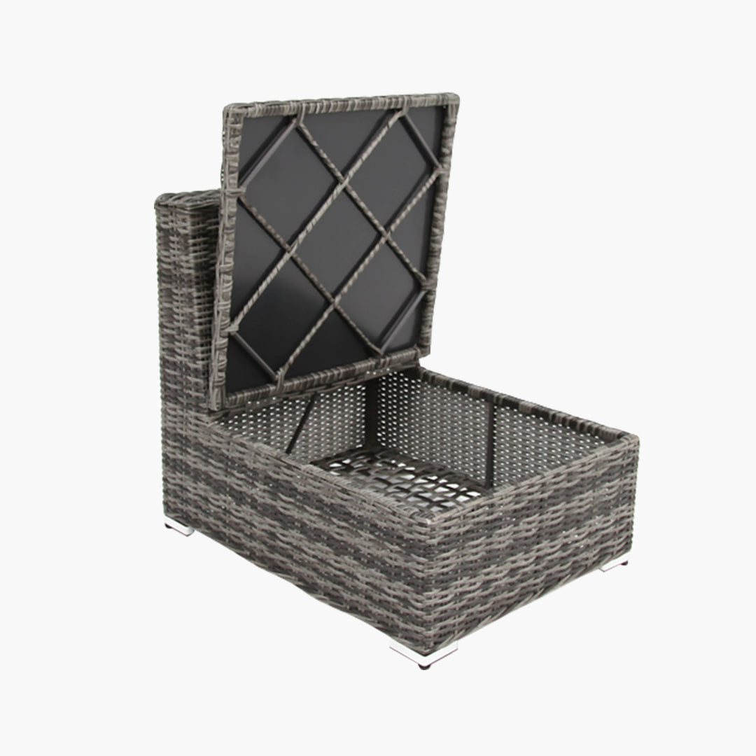 Amani 7pc Storage Lounge w/ Coffee Table - Grey