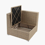 Load image into Gallery viewer, Amani 4pc Storage Lounge - Driftwood Stone