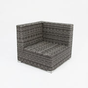 Amani Storage Corner Chair - Grey Storm