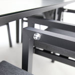 Load image into Gallery viewer, Athens 7pc Reclining Dining Setting - Gunmetal

