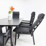 Load image into Gallery viewer, Athens 7pc Reclining Dining Setting - Gunmetal
