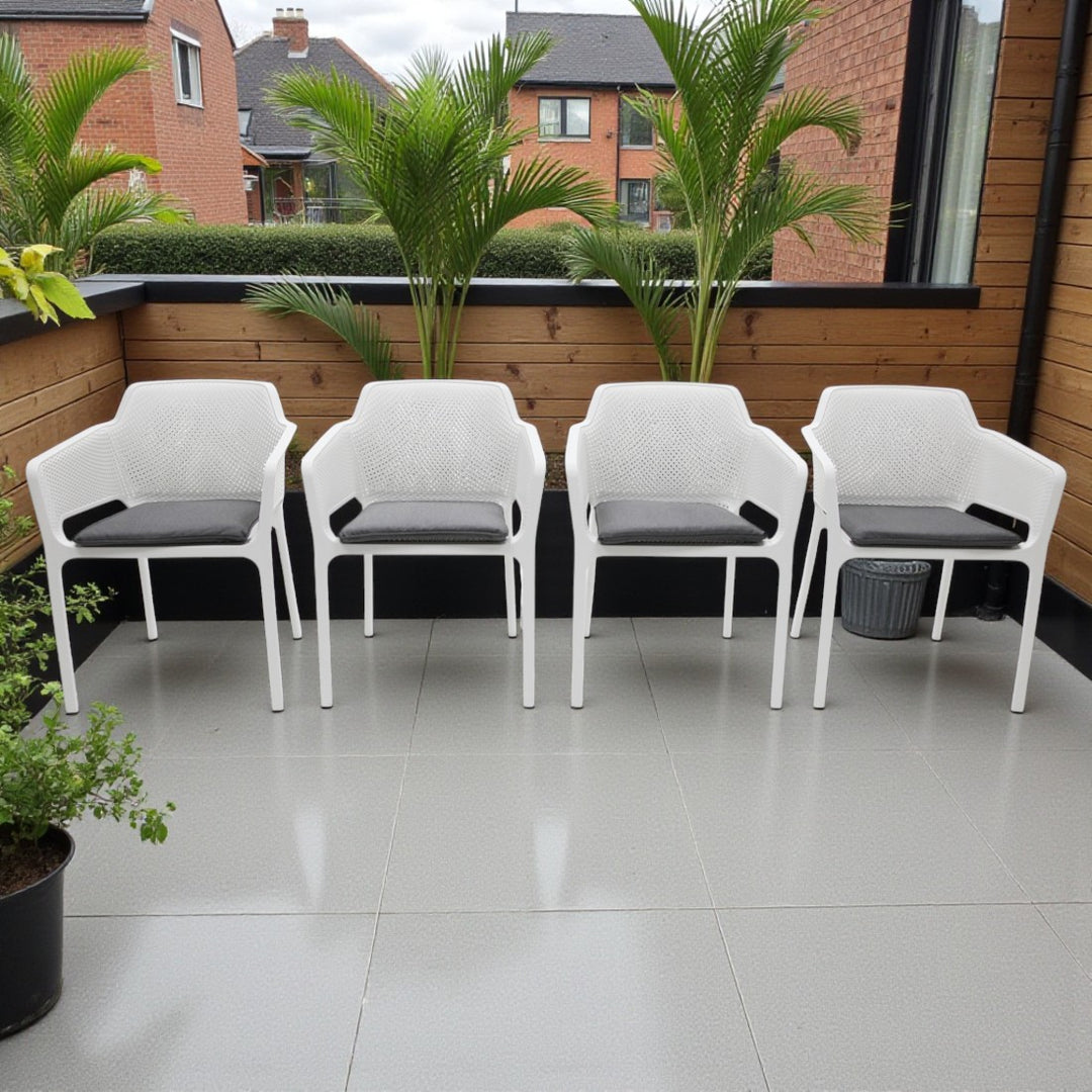 Bailey Dining Armchair Set of 4 - White