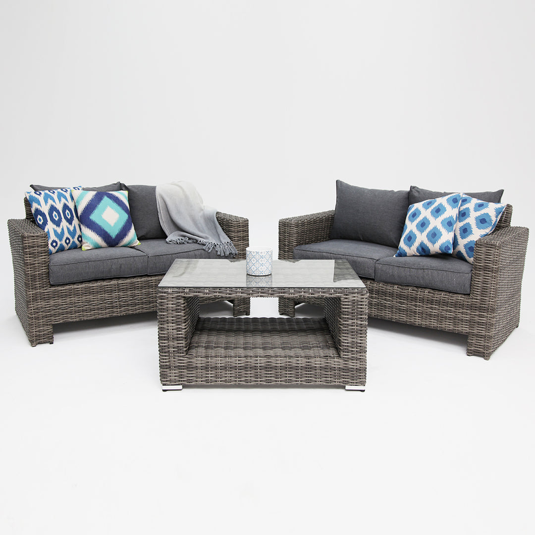 Banksia 22CT Lounge Setting - Grey Storm
