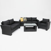 Banksia 321 Lounge Setting - Black Charcoal