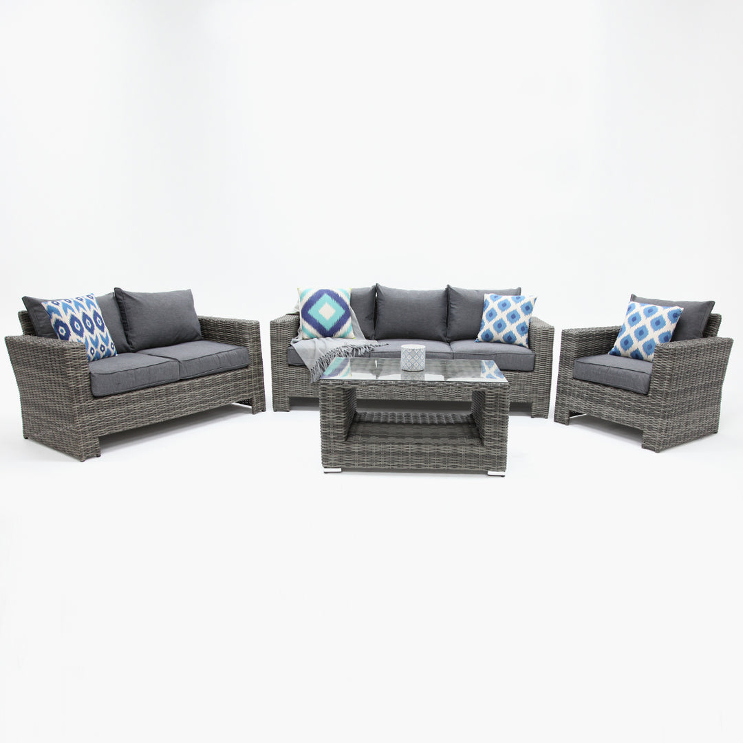 Banksia 321 Lounge Setting - Grey Storm